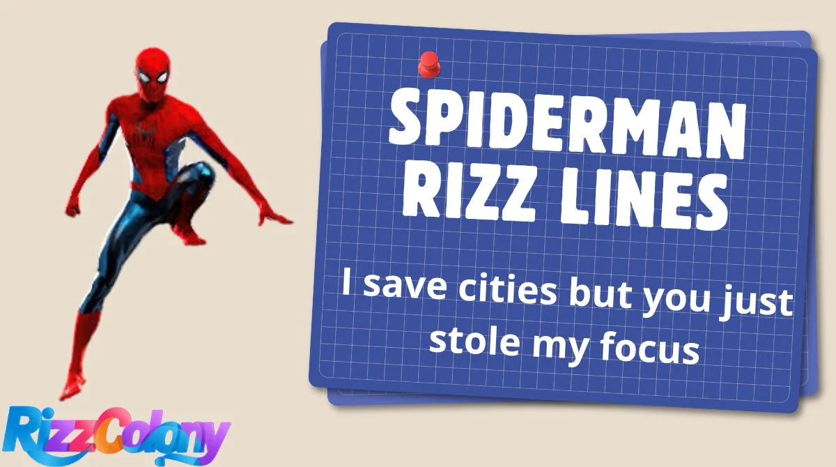 Spiderman Rizz Lines